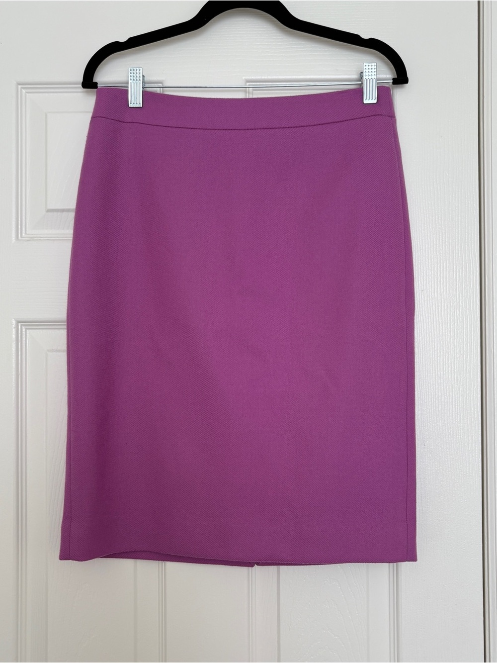 J.Crew purple wool pencil skirt Size 4